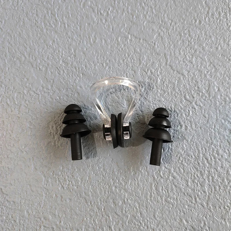 Ensemble Bouchons d'Oreilles + Pince - Nez Natation - ZenithPro - ZenithPro | Équipement Sport Premium