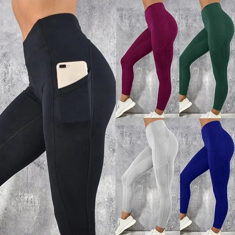 Legging Fitness Taille Haute avec Poche - ZenithPro - ZenithPro | Équipement Sport Premium