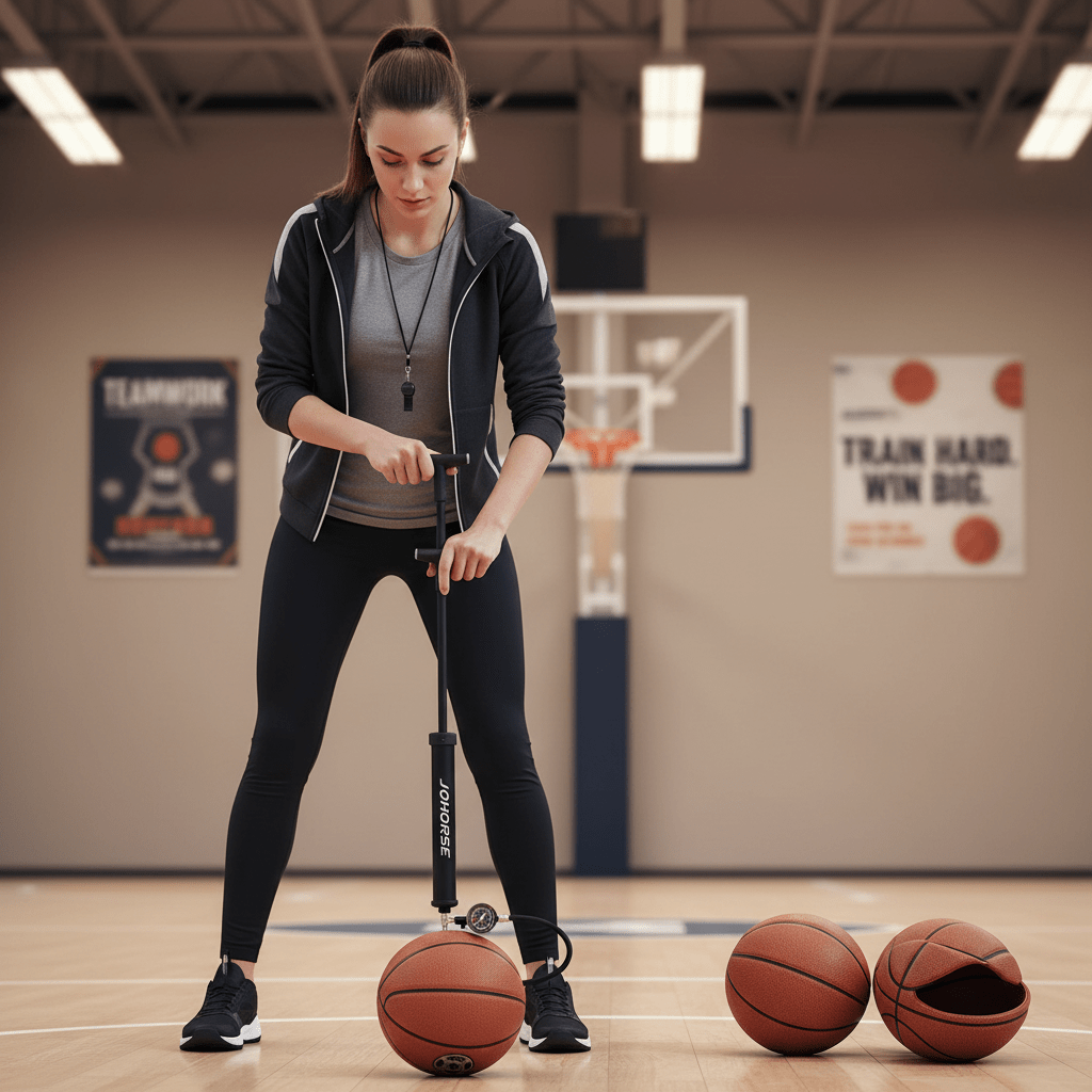 Pompe à Ballon Manuelle Portable Multi - Sports - ZenithPro - ZenithPro | Équipement Sport Premium