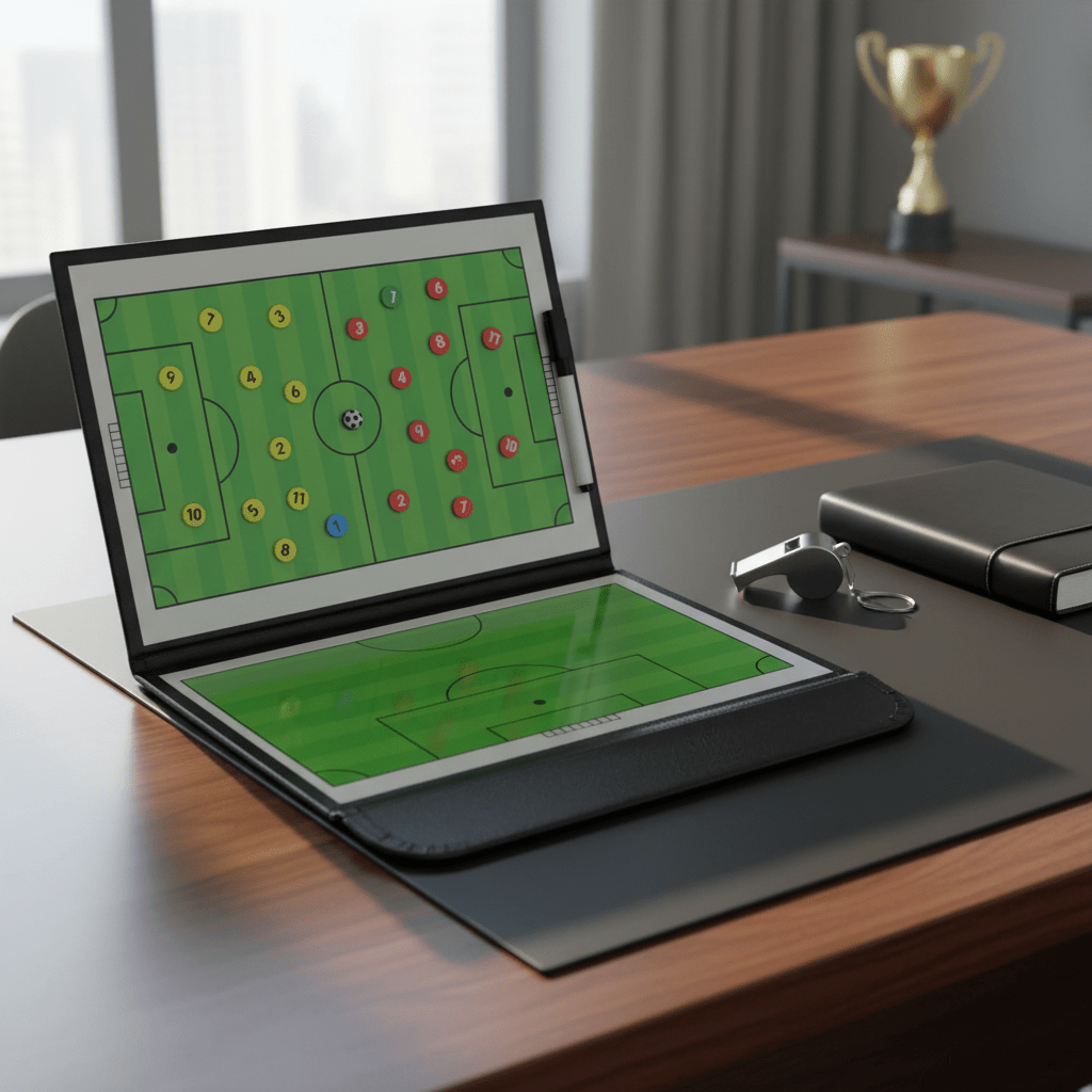 Tableau Tactique de Football Magnétique Pliable - ZenithPro - ZenithPro | Équipement Sport Premium