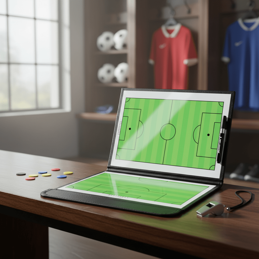 Tableau Tactique de Football Magnétique Pliable - ZenithPro - ZenithPro | Équipement Sport Premium